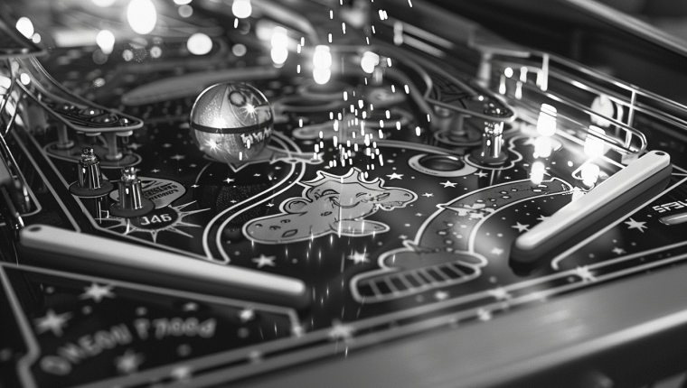 Playdate için stilize bir pinball deneyimi