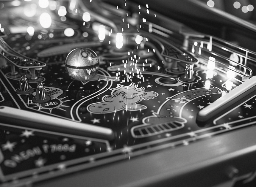 Playdate için stilize bir pinball deneyimi