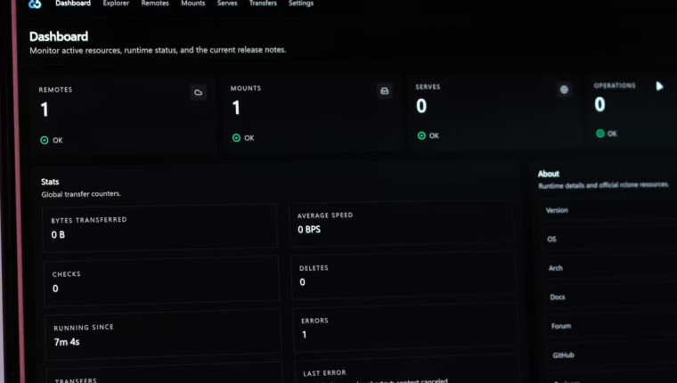 Rclone, bulut depolamayı olması gerektiği hale getiriyor
