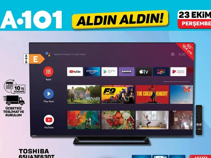 A101 marketler Toshiba ve Hi-Level televizyonlar satacak
