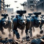 Çin ordusu robot köpek sürüsü teknolojisini tanıttı