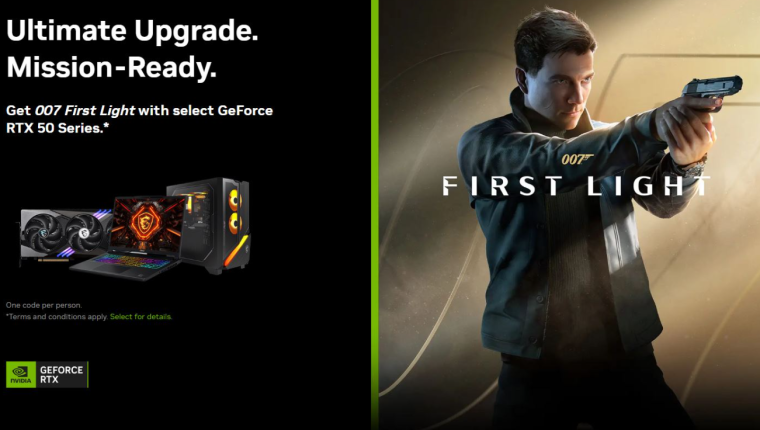 NVIDIA, RTX 5060 Ti ile birlikte ücretsiz 007 First Light vermeye başladı