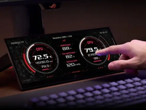 ROG’dan 280 Hz OLED oyuncu monitörü ve mini dokunmatik ekran geldi