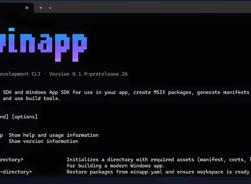 WinApp CLI geliştiriciler için yeni bir kapı açıyor