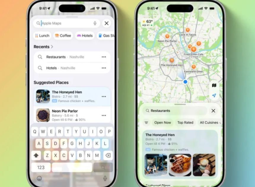 iOS 26.5 ile Apple Haritalar’da reklam dönemi başlıyor?