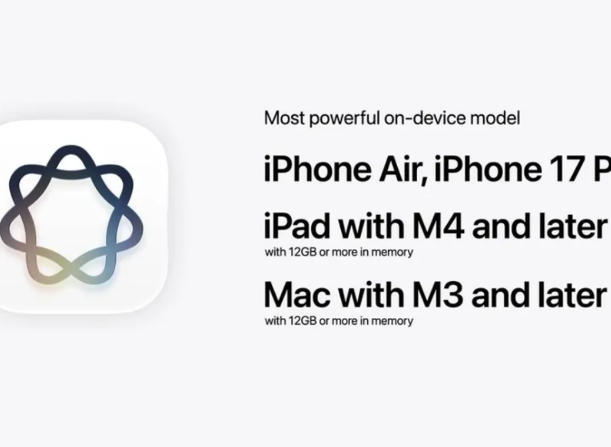 Siri AI'nin en gelişmiş sürümü sadece 3 iPhone modeline geliyor
