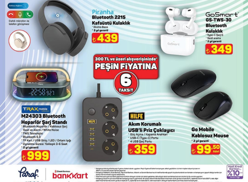 A101 marketlerde cep dostu kablosuz mouse ve USB’li priz çoklayıcı satışa çıkıyor