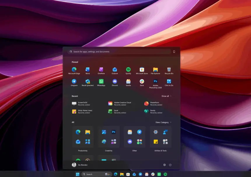Microsoft, Windows 11'de arama kutusunun boyutunu 4 piksel büyütüyor