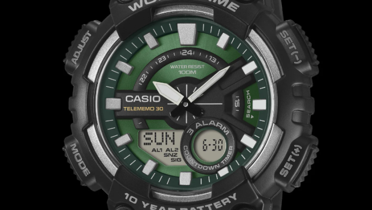 Casio yeşil kadranlı üç yeni modeliyle sahneye çıktı