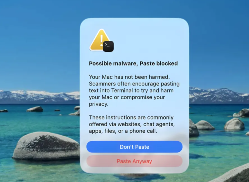 Apple’dan yeni güvenlik hamlesi: Terminal üzerinden yapılan saldırılara karşı uyarı sistemi