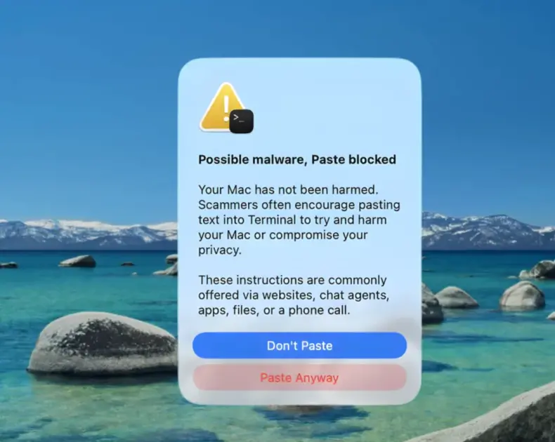 Apple’dan yeni güvenlik hamlesi: Terminal üzerinden yapılan saldırılara karşı uyarı sistemi