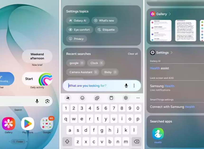One UI 8.5 ile Finder artık ana ekranda: arama deneyimi daha erişilebilir hale geliyor