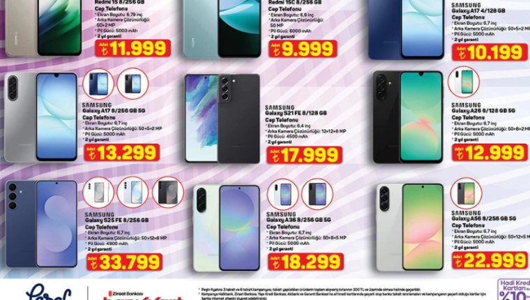 A101 marketler cep dostu Samsung Galaxy telefonlar satacak