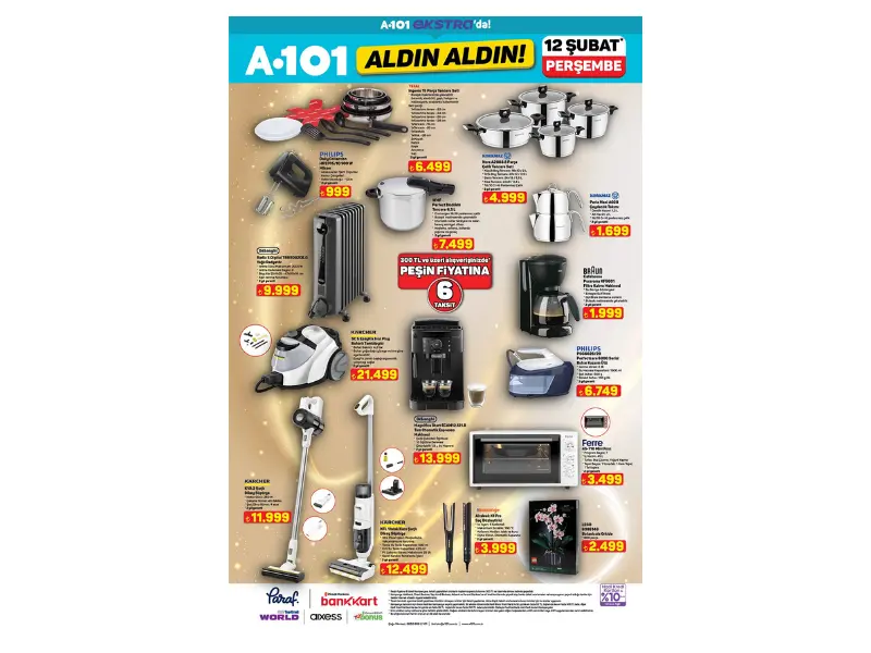 A101 marketler buharlı temizleyici dikey süpürge ve saç düzleştirici satacak