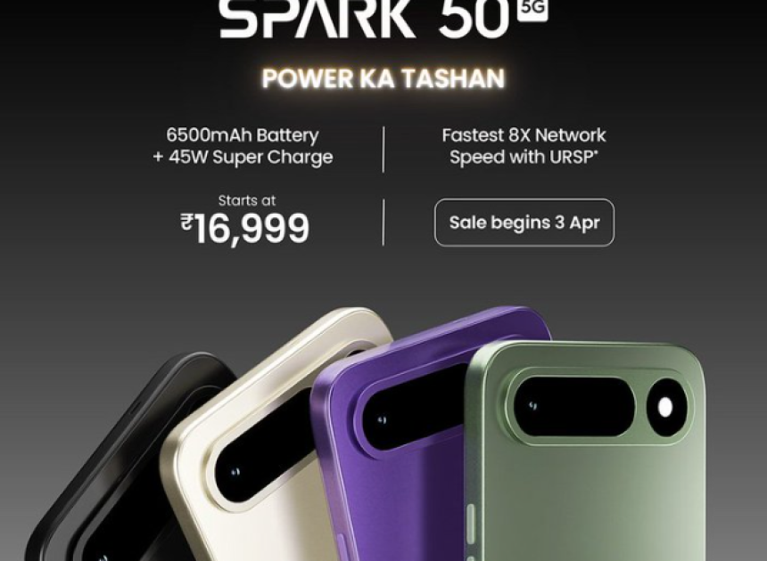 Tecno Spark 50 5G dev bataryasıyla orta segmenti zorluyor