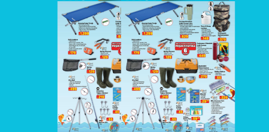 A101 marketler kamp ürünleri satışa sunuyor