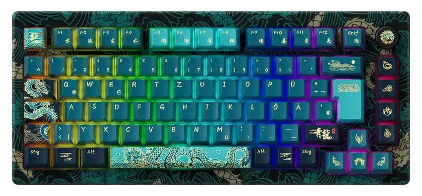 Year of the Dragon manyetik anahtarlı klavyede ISO sürümü Avrupa’da